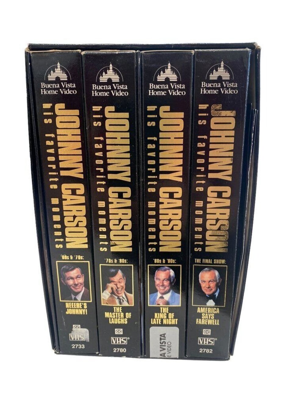 The Johnny Carson Collection VHS Set Tonight Show 4-Tape Boxed Set 1980s-1990s.